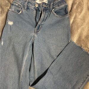 Hollister Women's Light Blue Straight Leg Jeans